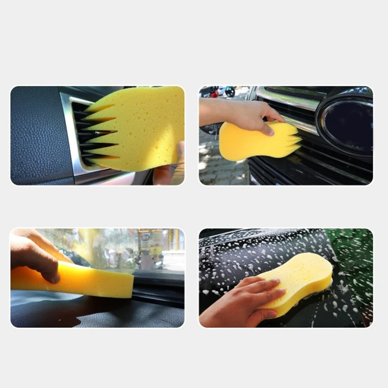 GADLANE Lot de 3 éponges de lavage de voiture Jumbo pour nettoyage de  voiture, lavage de vitres : : Auto