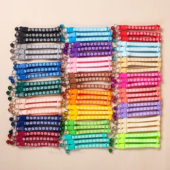 10pcs Colorful Pet Collars with  Bell 23 Different Colors Manufacturers Wholesale Directly Puppy Cat Collar