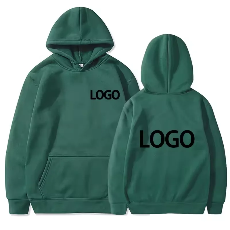 Fai da te Personalizza il logo del tuo marchio Uomo Donna Felpa con cappuccio casual Top Pullover tinta unita Felpa con personalità di strada Regali personalizzati 6