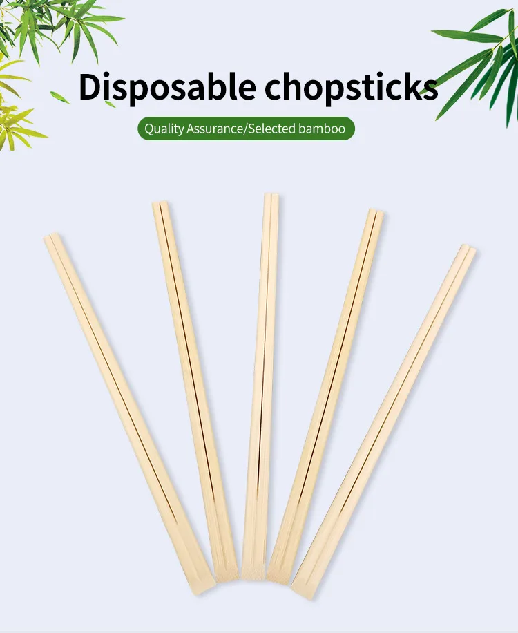 Description Picture 3 of item100Pairs Disposable Bamboo Chopsticks Chinese Restaurant Chop Sticks Noodle Hot Pot Sushi Chopsticks 21cm
