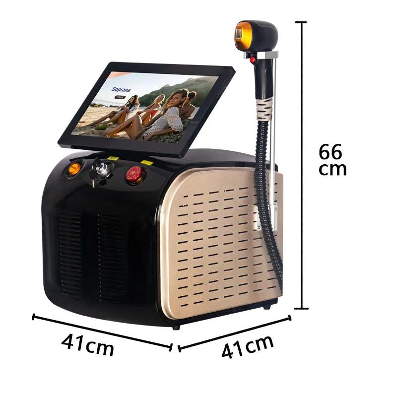 Diode Laser Hair Removal Machine 3 Wavelength 755nm 808nm 1064nm 3000W Painless Permanent Hair Removal CE 6