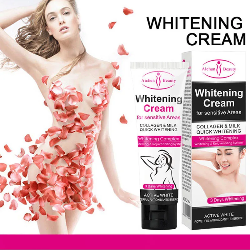 Whitening cream 3Days Armpit Whitening Cream Skin Lightening Bleaching Cream Underarm Dark Skin Legs Knees Whitening Intimate Body Lotion whitening body cream body lotion brightening cream body care brightening body cream body skin care cream