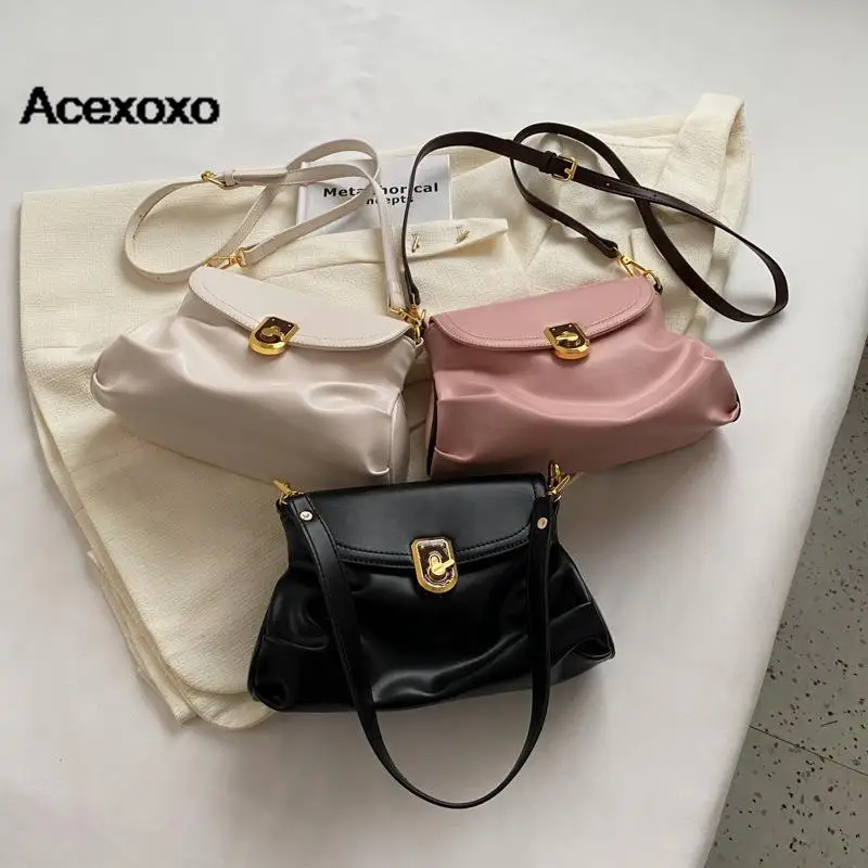 

2023 Spring/summer French fashion casual handbag female retro niche underarm bag