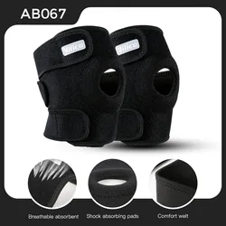 Elastic Fitness Knee Support Strap - Sports Knee Protector (2 piece - AB067black)