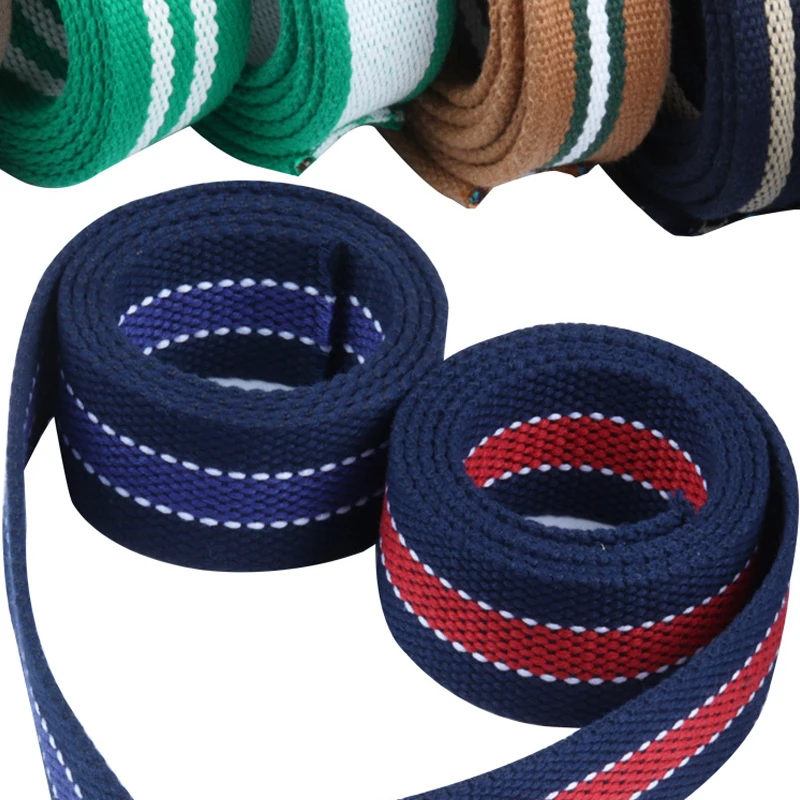 100CM Thickened Shoulder Bag Strap Accessories Pants Decorative Waistband Clothing Accessories Bundled Colorful Woven Strap