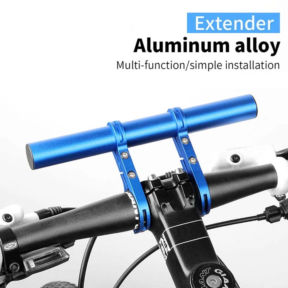 20cm Aluminum Alloy Bicycle Handlebar Extender Mountain Bike Front Light Bracket Rack Parts bicycle handlebar extender
