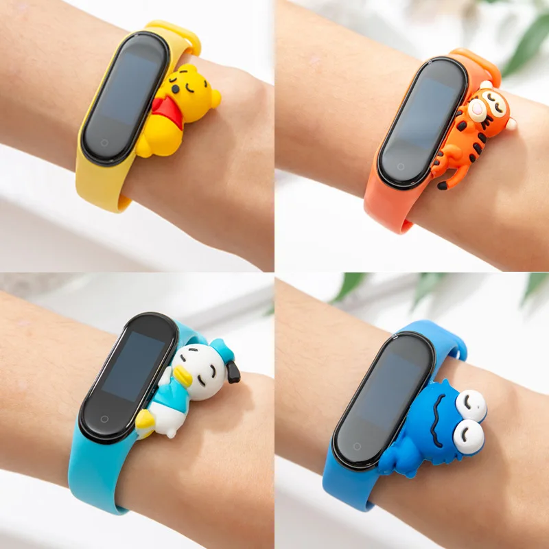 Ремешок сменный для смарт-часов Xiaomi Mi Band M3 M4 браслет с милыми мультяшными героями