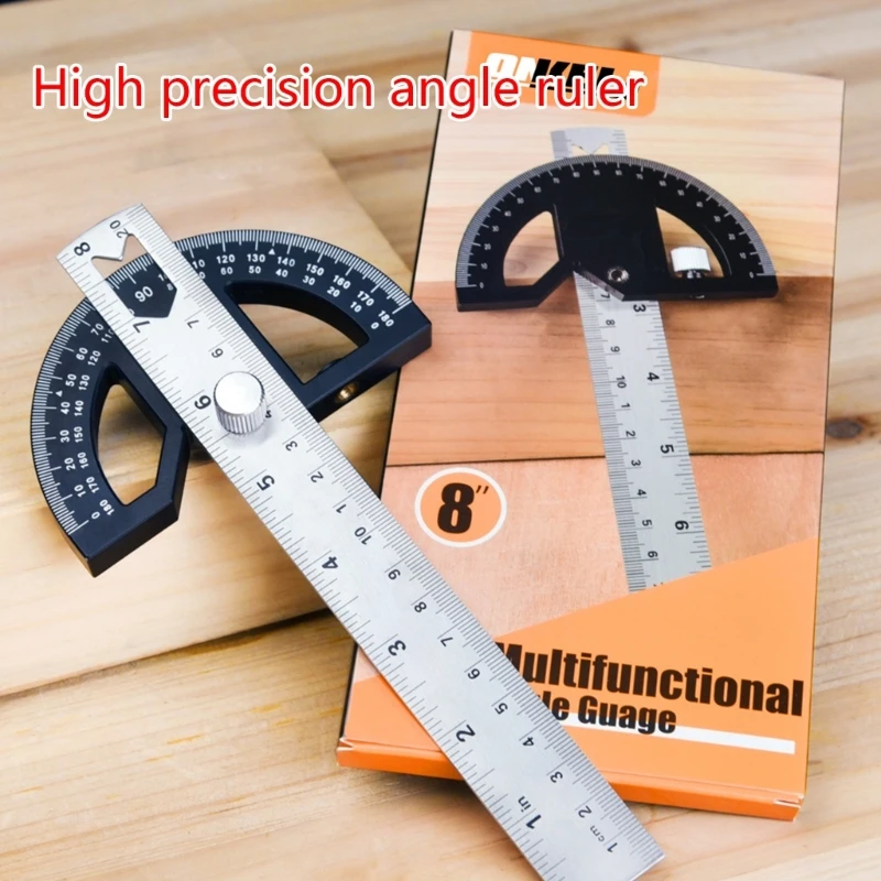 Angle Ruler Multi-angle Measuring Goniometer for Crown-Trim, Woodworking  Angle Finder Meter Protractor-Inclinometer Tool M4YD