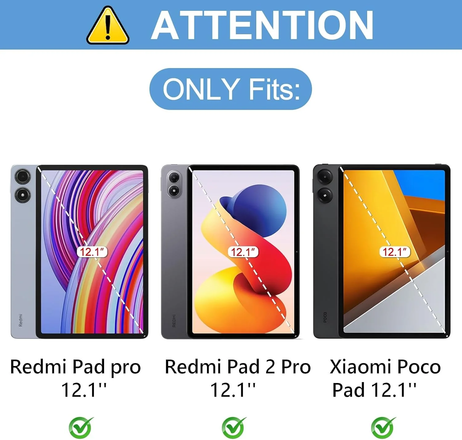 Premium Tempered Glass Screen Protector - 9H Hardness, HD Clarity, 12.1