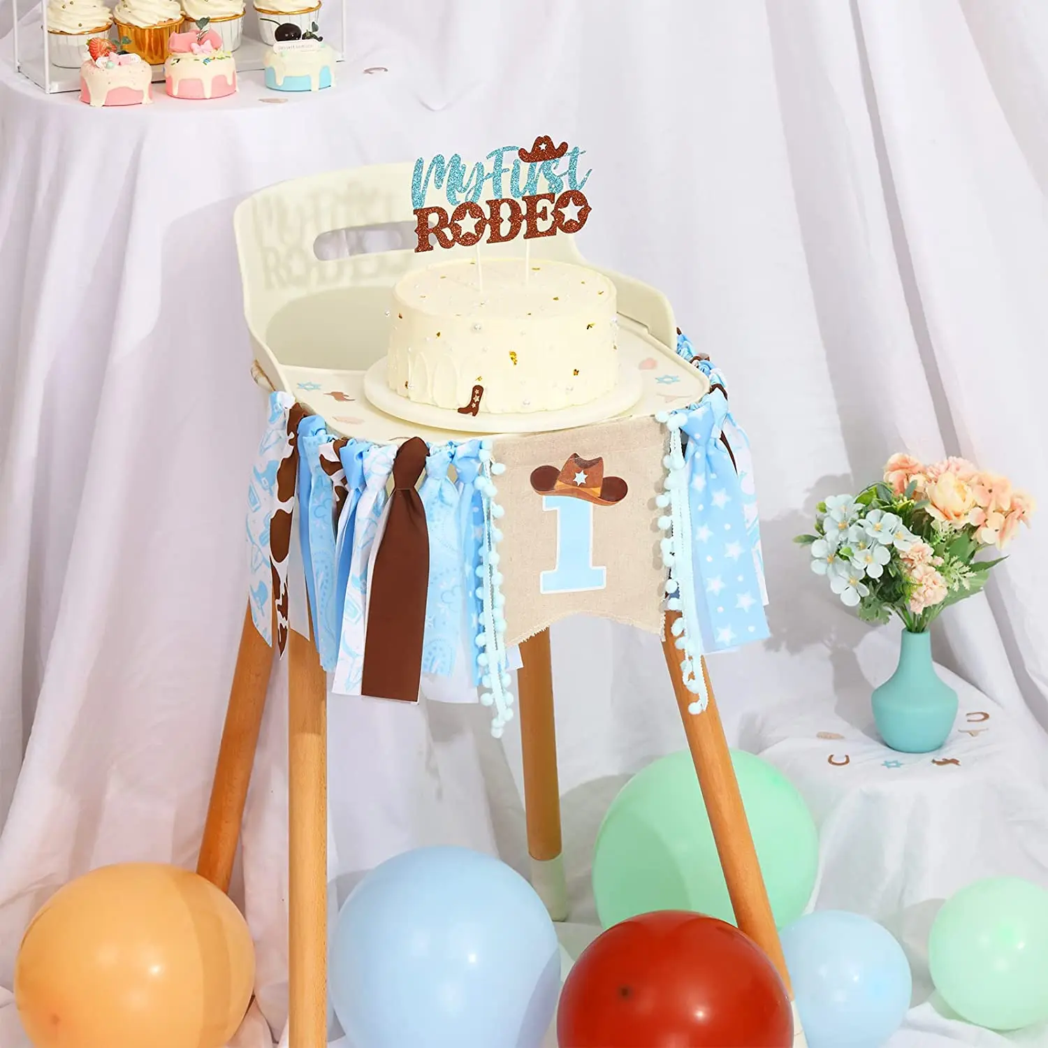 8 Pezzi di Palloncini per Feste a Tema Western: Palloncini per Cappelli da Cowboy e Stivali da Cowboy, Decorazioni per Feste da Cowboy