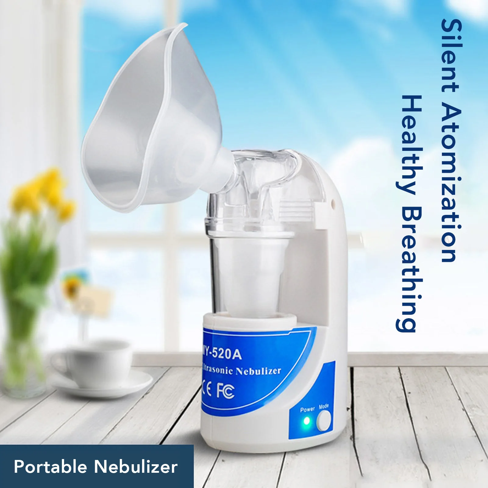 Handheld Nebulizer Ultrasonic Nebulizer Quiet Portable Handheld Mini Machine for Travel Emergency Ultrasonic