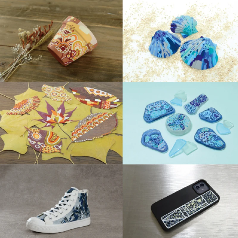 أقلام تلوين أكريليك POSCA منظمة في أكياس، أقلام تل...