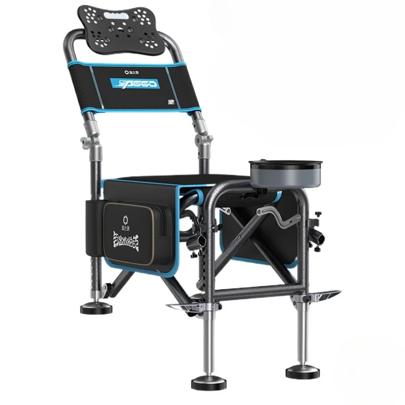 New Folding Fishing Chair CD3 Adjustable Height Black Knight's Fishing Chair All-Terrain Use Sturdy and Durable Outdoor Gear