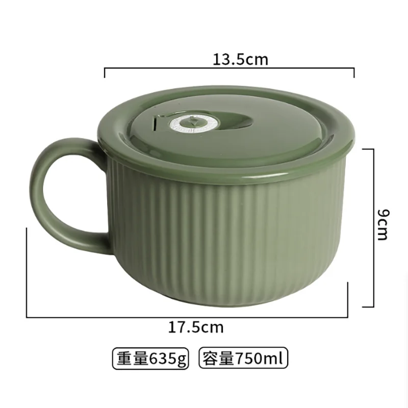 Qeeadeea/Ceramic Mug With Lid And Handle, Microwavable Coffee Mug