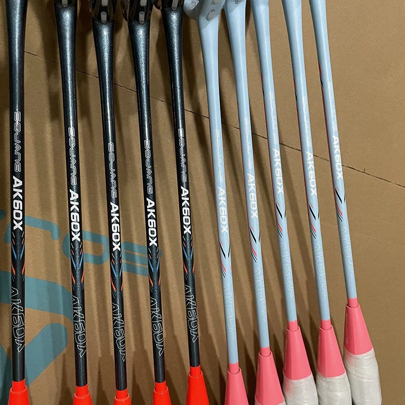 SOJANG AK60X Professional Badminton Full Carbon Fiber 6.2mm shaft 4U Ultra-Light offensive Type Badminton Racket