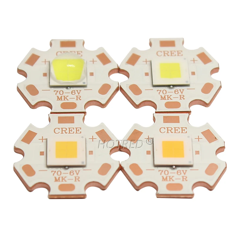 Фото Оригинальный CREE XHP70.3 третьего поколения 6 в 12 В 45 Вт HI HD холодный теплый белый SMD 7070 с DTP медный MCPCB DIY фонарик №5