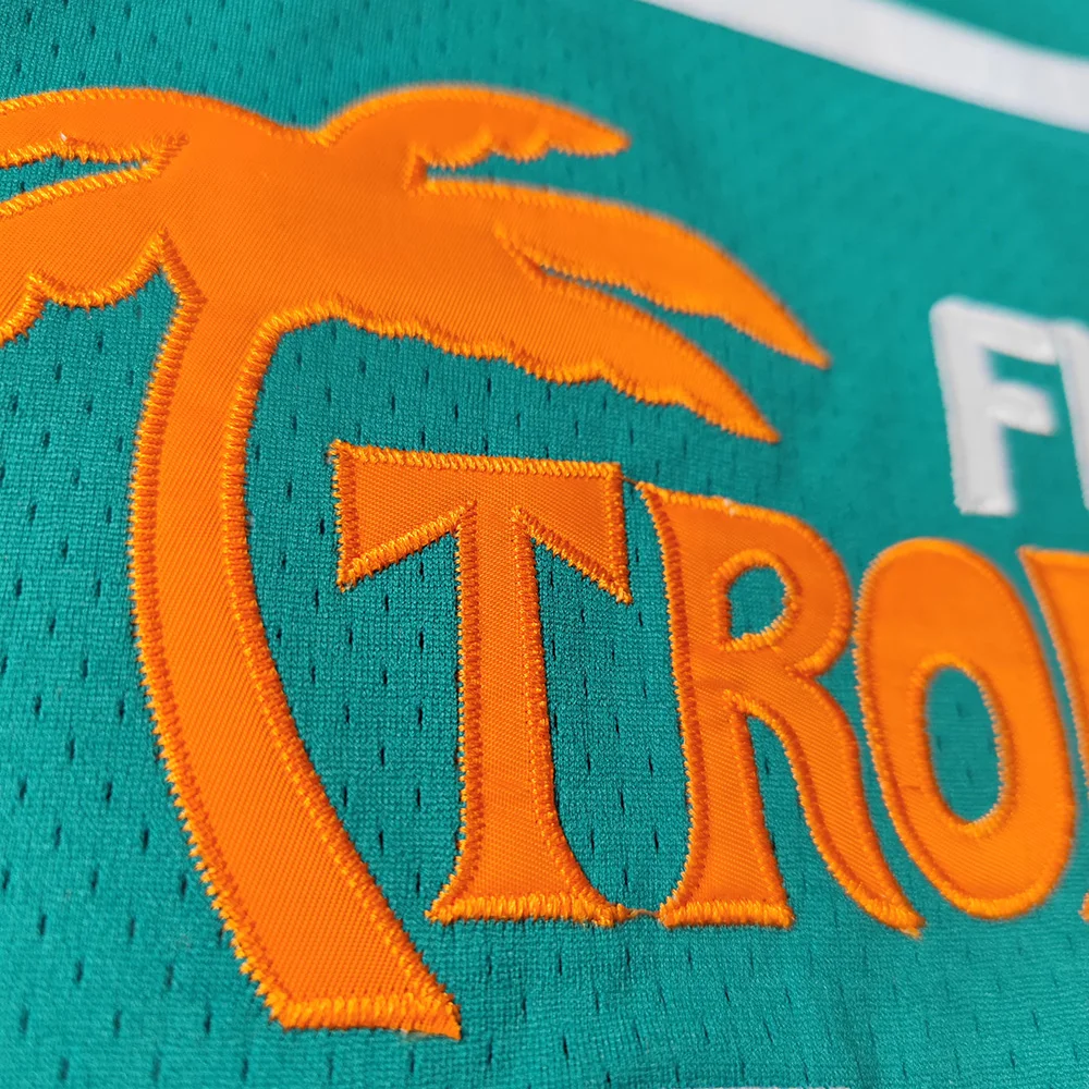 Trillest Semi Pro Movie Jackie Moon 33 Monix 11 White and Green Flint Tropics Basketball Jerseys Shorts Men For Halloween Party