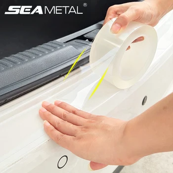 SEAMETAL 자동차 문짝 가장자리 보호대 문짝 씰, 충돌 방지 스트립, 자동차 보호 필름, 스타일링 몰딩용 투명 스티커