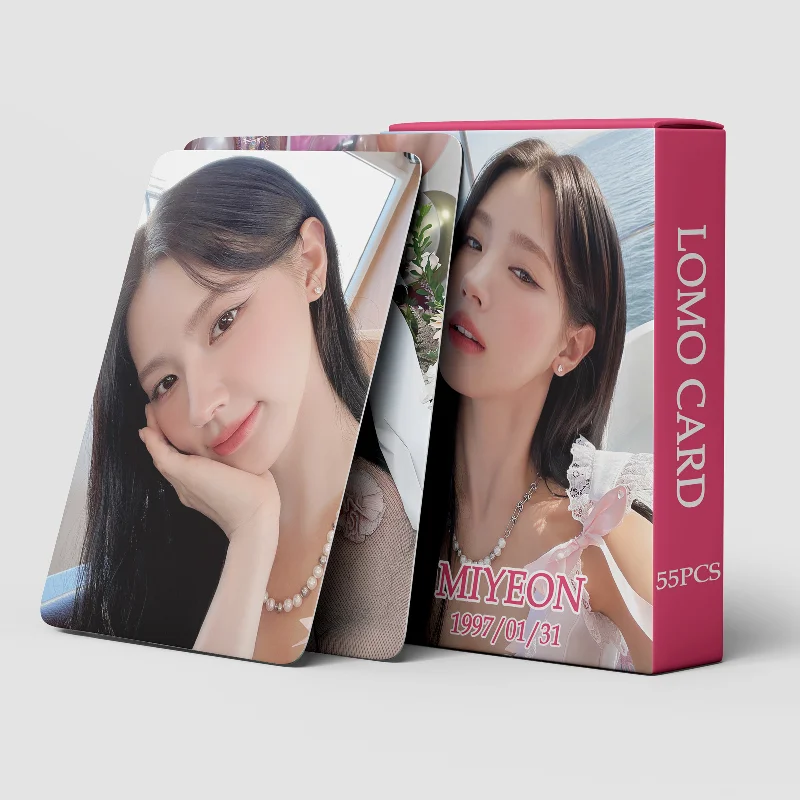 55pcs/set Kpop Idol (G)I-DLE Lomo Cards Photo Album Card Photocard Pictures MIYEON Fans Collection Gift