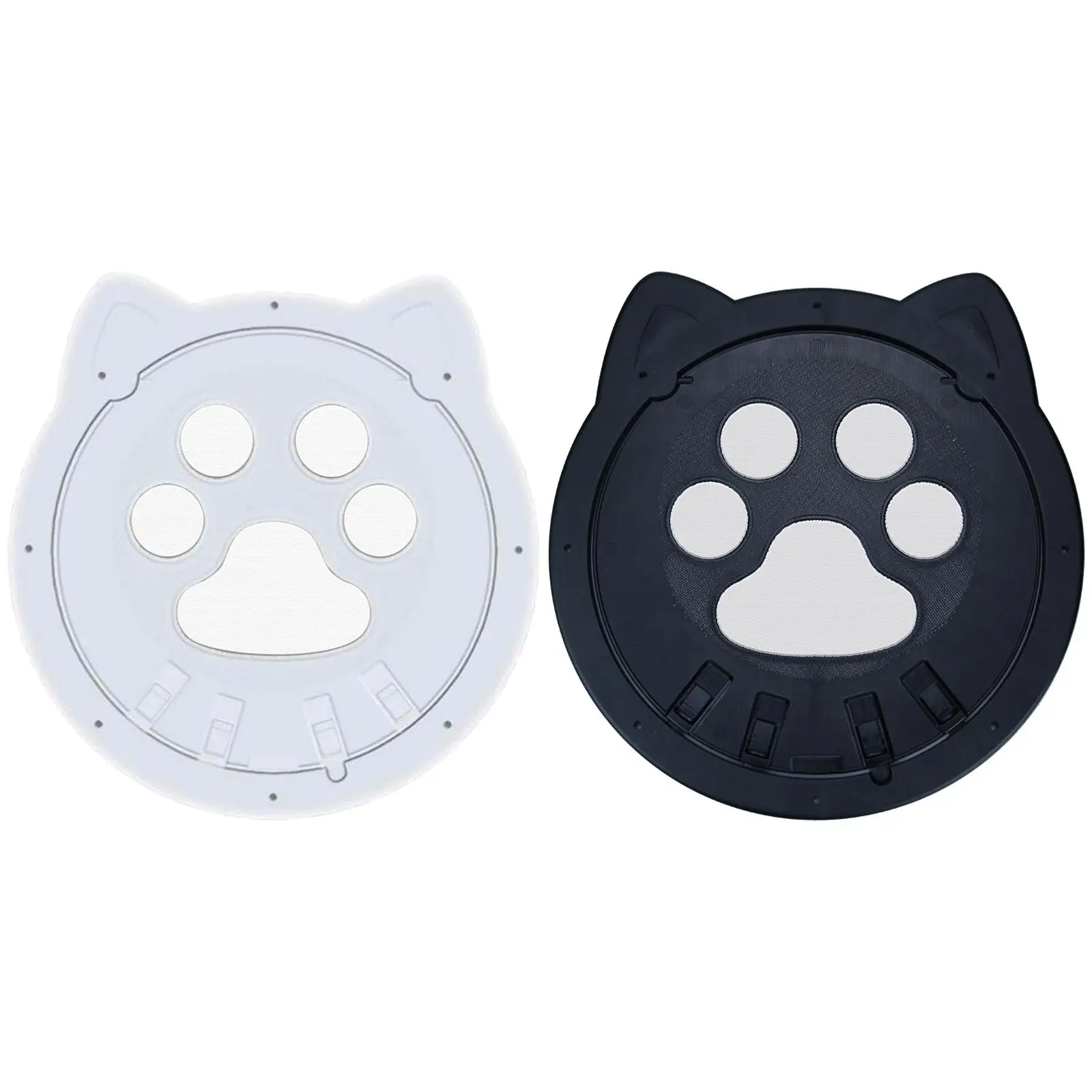 Cat Dog Flap Door with 4 Way Lock Kitten Magnet Indoor Outdoor Window Pet Supplies |