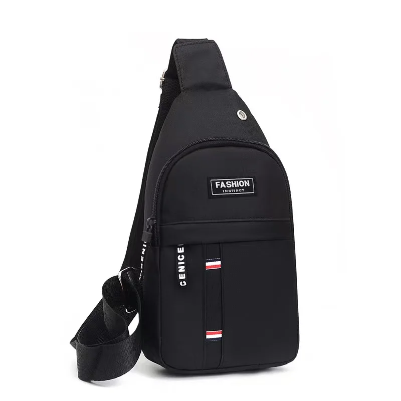 Nieuwe Heren Borsttas Nieuwe Nylon Multi-Functionele Crossbody Tas Mode Koreaanse Veelzijdige Heren Één Schoudertas