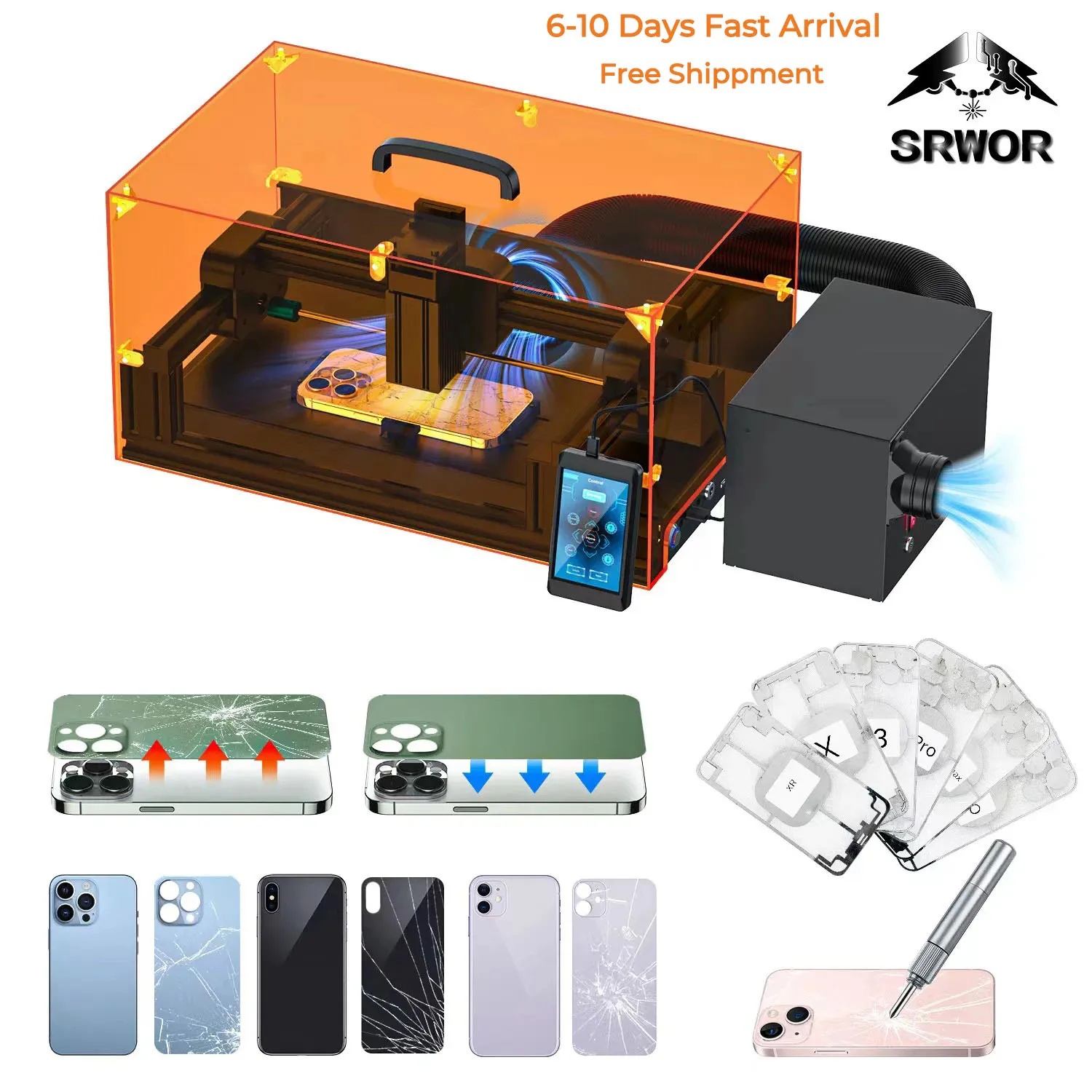 Réparation de la vitre arrière de votre iPhone : Au Laser !!! King