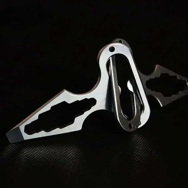 Self Defense Weapons Outdoor EDC Survival Tool Defence Personal Keychian Stinger Bottle Combination Opener Wrench for Men Women 2