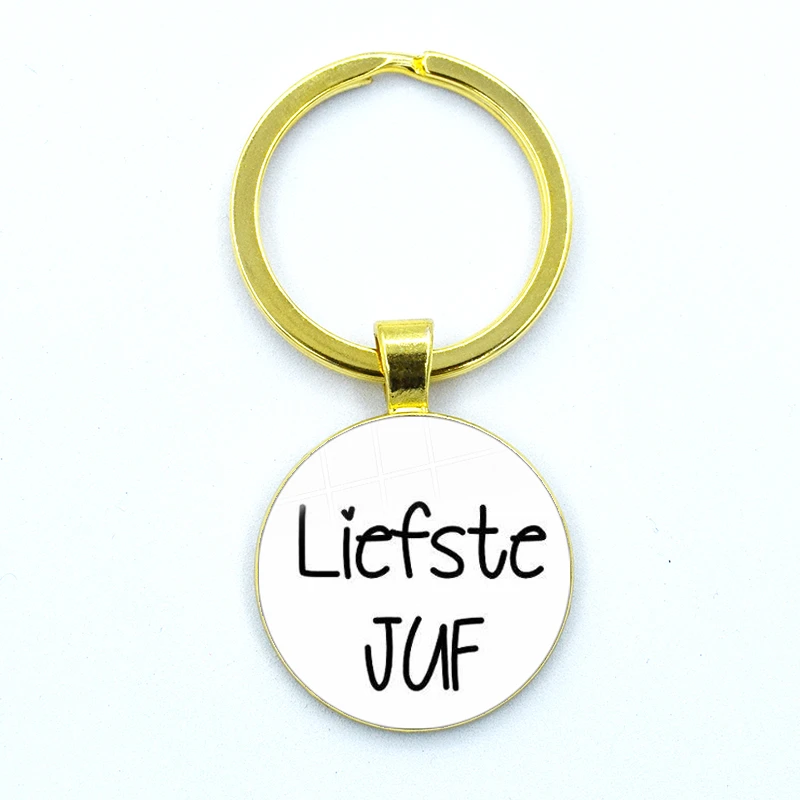 Llavero de cristal con diseño