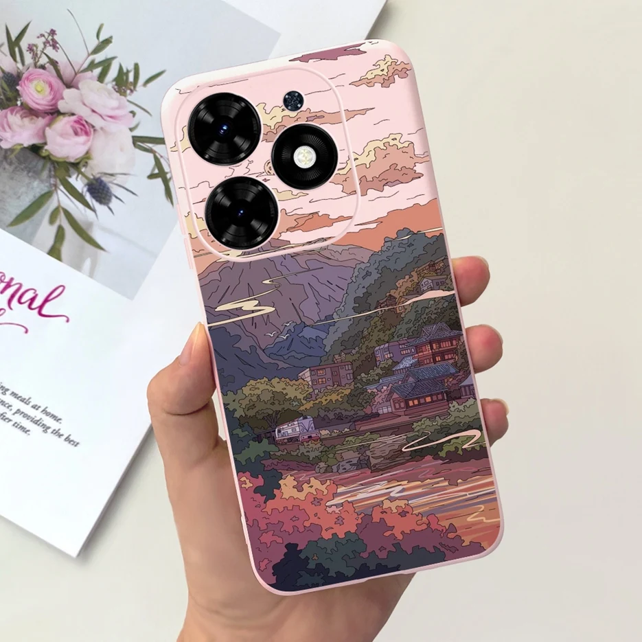 Cute Fashion Cartoon Soft TPU Phone Case with Bumper