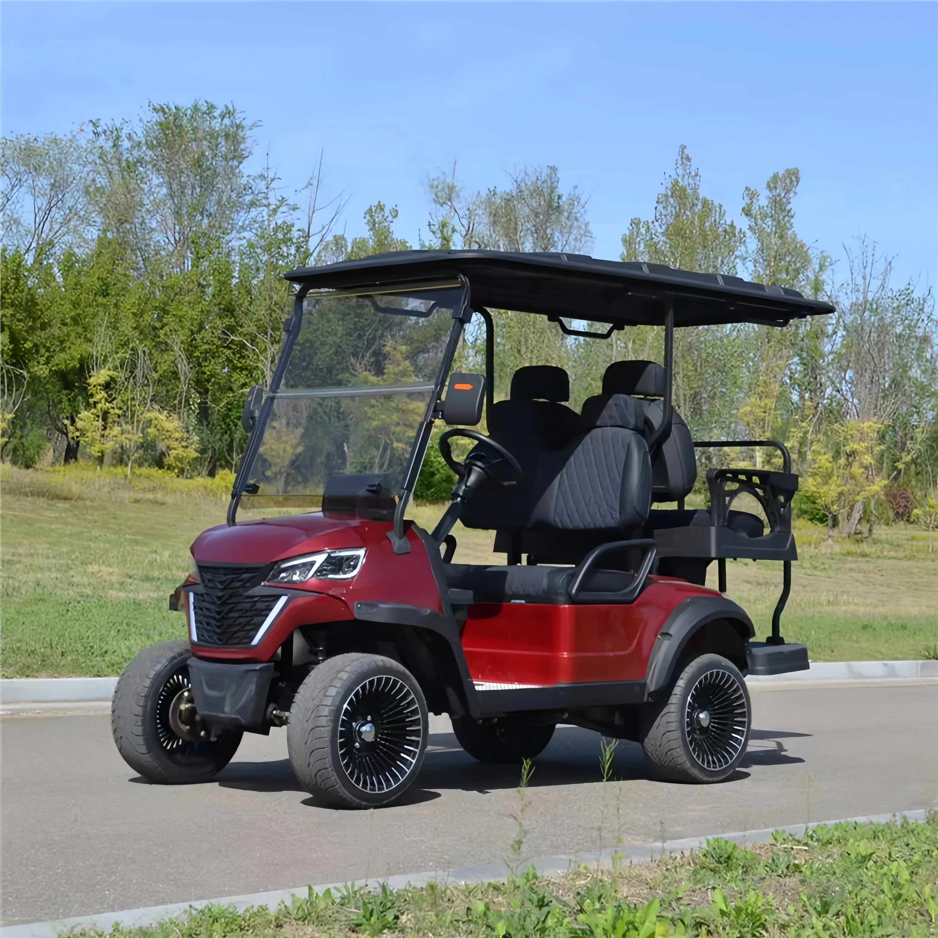 High Quality Low Price Off-road Hunter Cart Basic Edition Lifted 2 Passenger Seaters Hunting Transport Golf Cart
