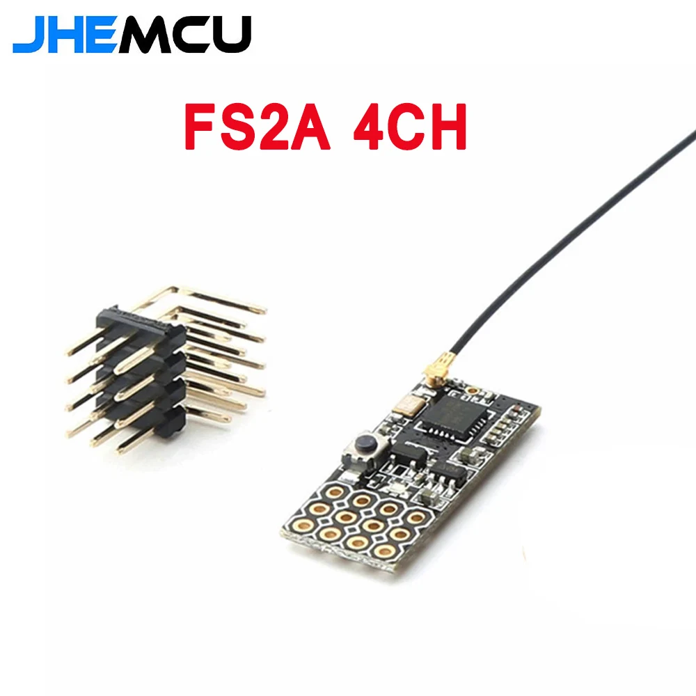 

JHEMCU FS2A 4CH AFHDS 2A Mini Compatible Receiver PWM Output for Flysky i6 i6X i6S / FS-i6 FS-i6X FS-i6S Transmitter