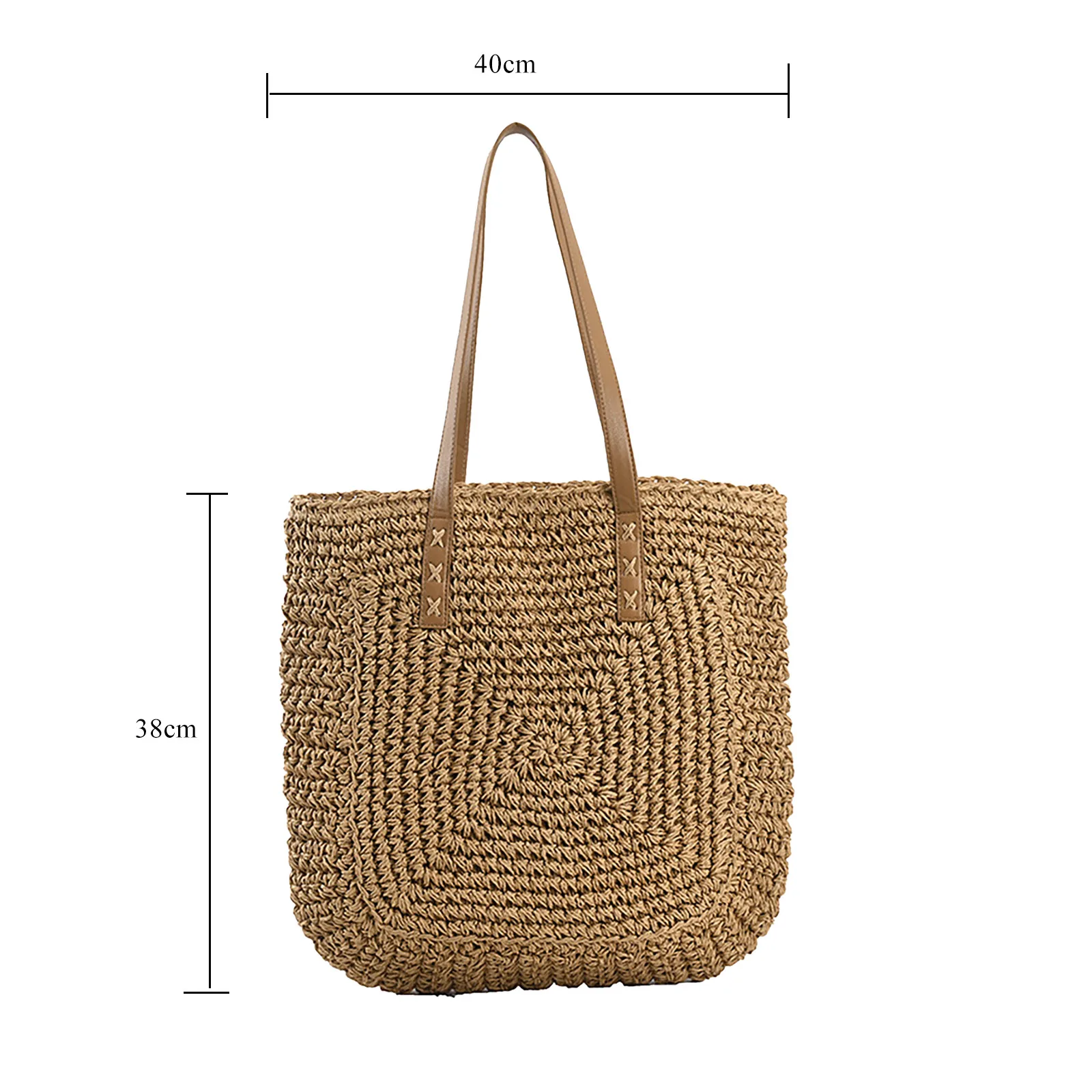 Woven Handbag Gap Straw Bag Simple And Large-capacity Straw Woven