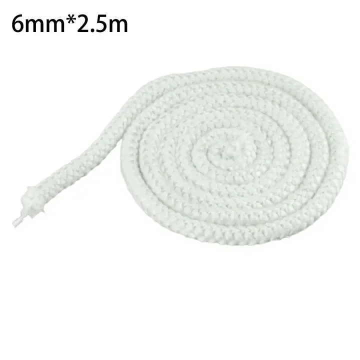 6/14/16mm Fireplace Sealing Rope Gasket Cord Wood Burning Stove Door Fiberglass High Temperature Sealing Rope Replacement