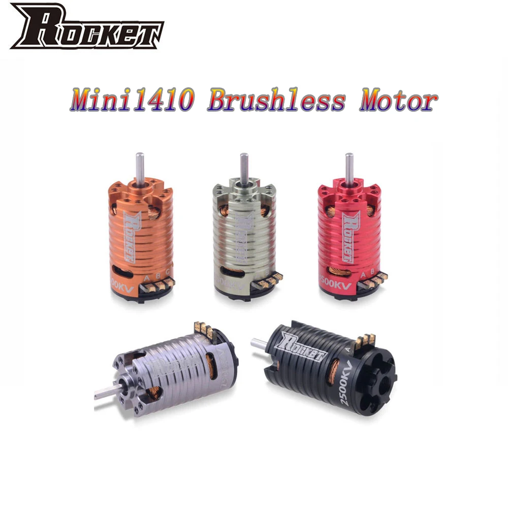 

Rocket MINI 1410 1/24 кв 1/28 кв 1/32 кв бесщеточный двигатель 18A ESC для Kyosho Mr03 Pro Atomic DRZ Радиоуправляемый автомобиль
