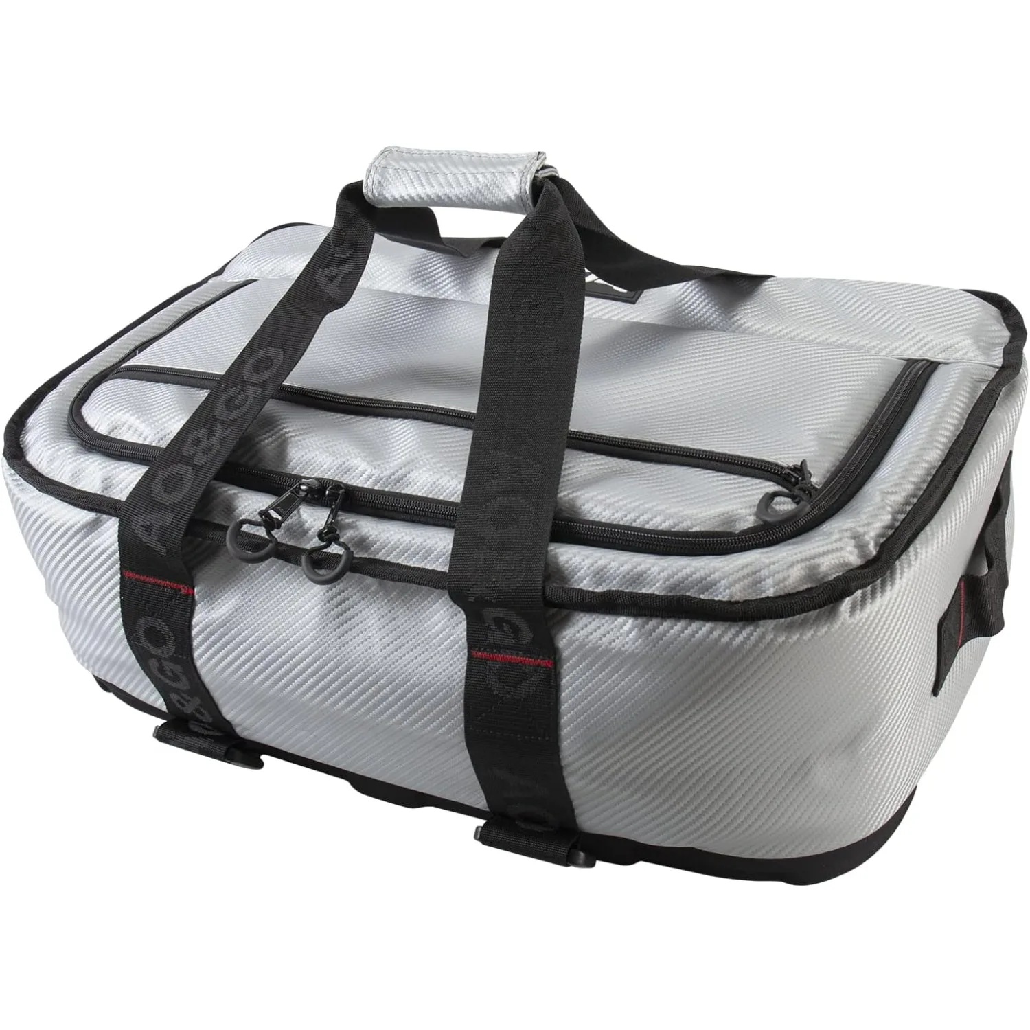 Stow N' Go Cooler, Leakproof with High-Density Insulation, Holds Ice for 24 Hours, Carbon Silver, 38 Pack