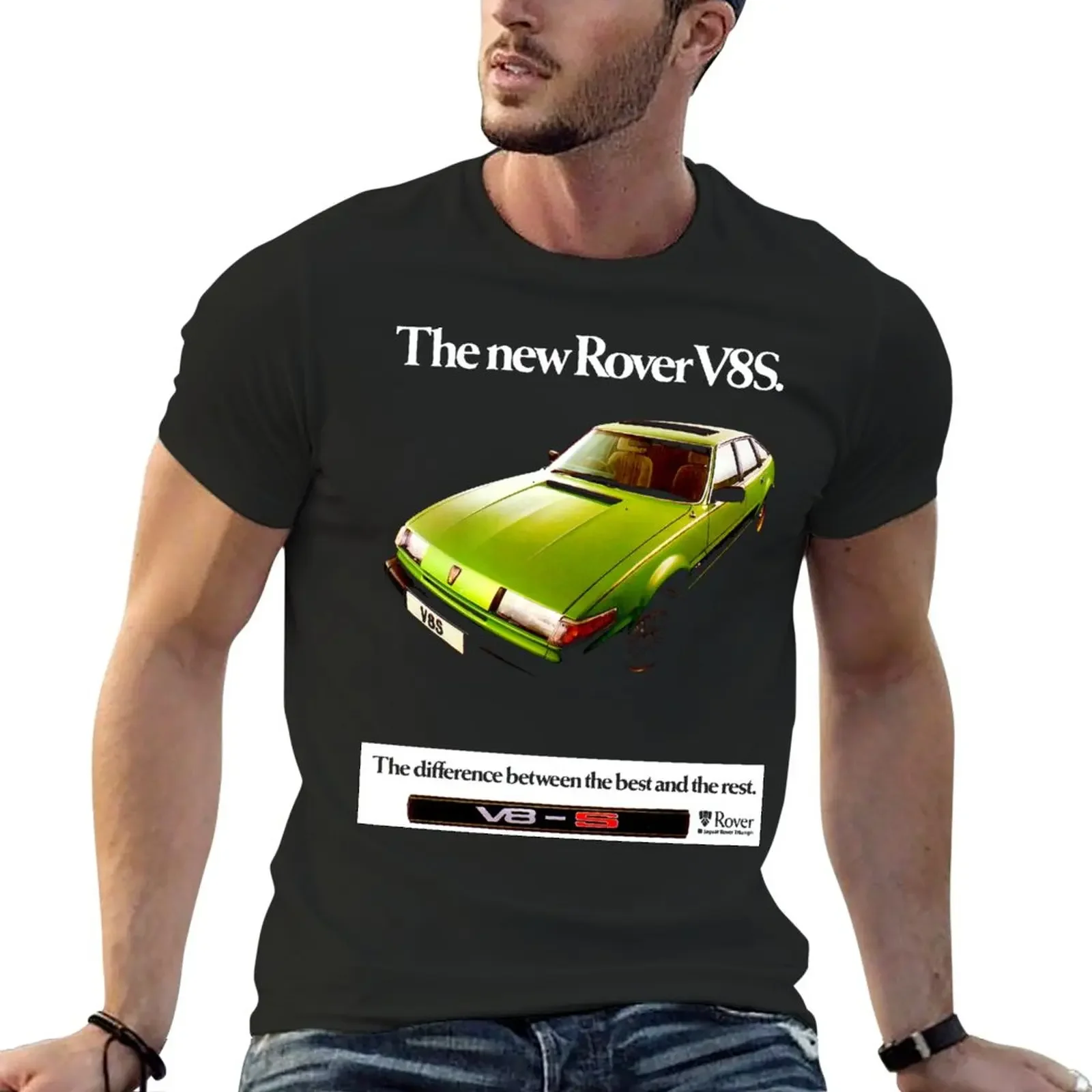 Rover V8-S Sd1 T-Shirt Sweat Top Felpe Ad Asciugatura Rapida, Uomo