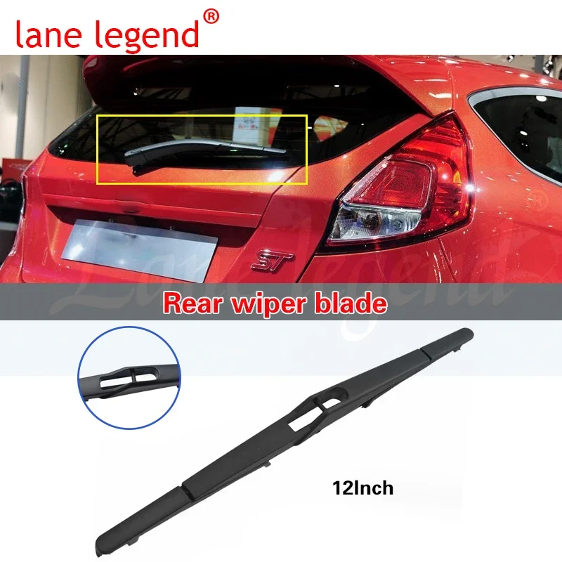 SPAZZOLE TERGICRISTALLO PER FORD FIESTA 2002-2008 55 40 CM ANTERIORI AERO FLAT - Foto 3