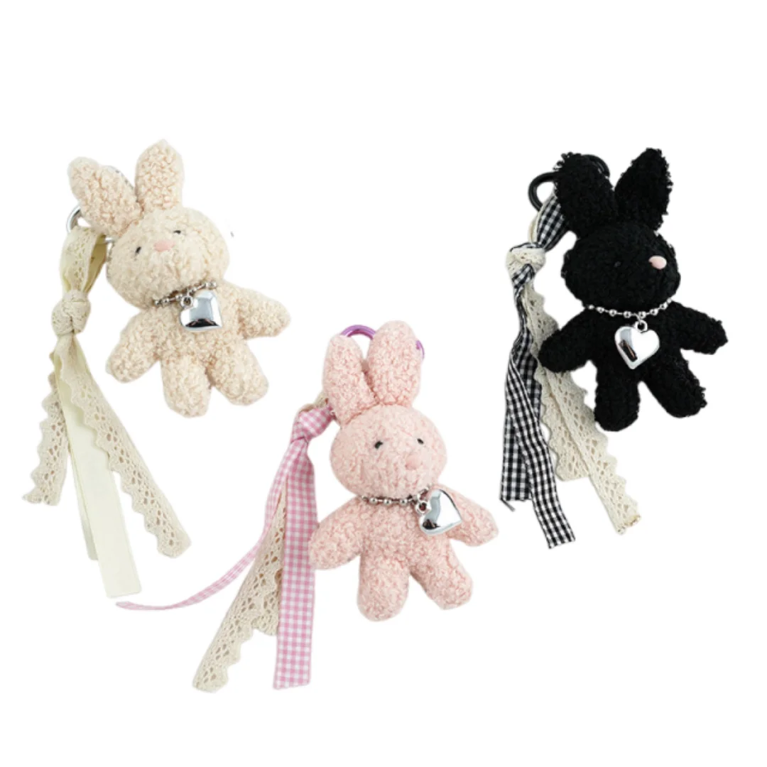 Bunny Bag Pendant Cuddly Cute Plush Rabbit Charm Key Ring Hanging ...