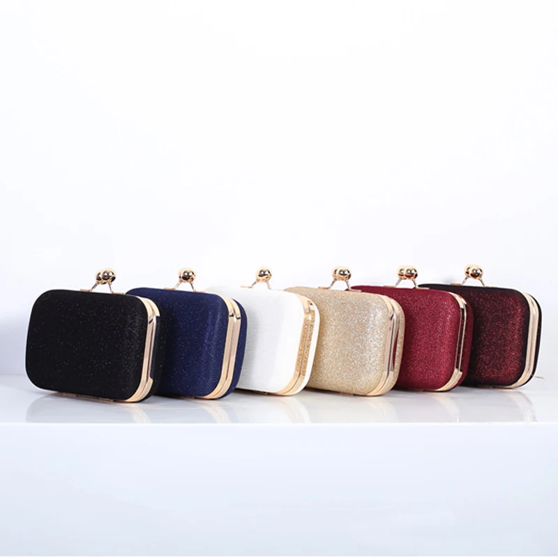 Women Gold Bags Luxury Handbags Designer Elegant Evening Party Clutch Purse Bling Crossbody Shoulder Female Bags