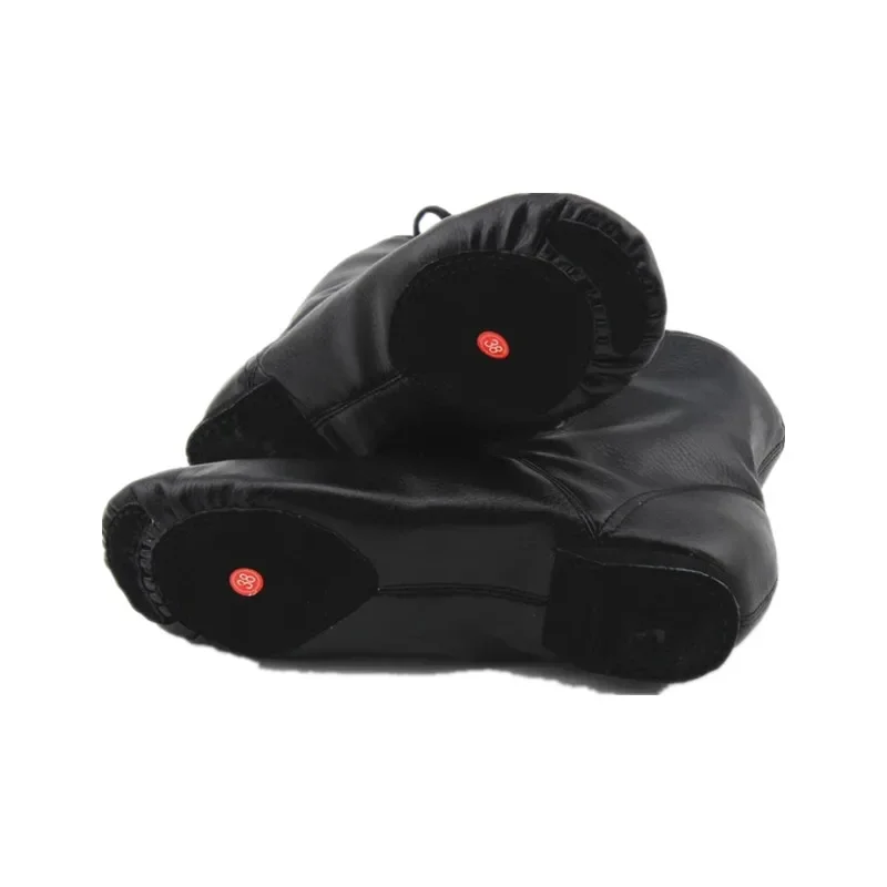PU Leather Jazz Boots Male Female Dance Shoes Soft Outsole High Shoe Dance National Sneakers 6
