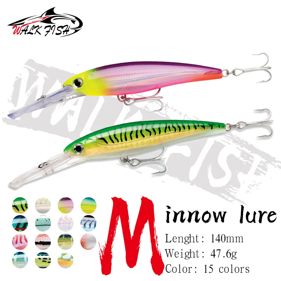 

WALK FISH искусственная приманка в виде гольяна, 1 шт., 140 мм/47,6 г