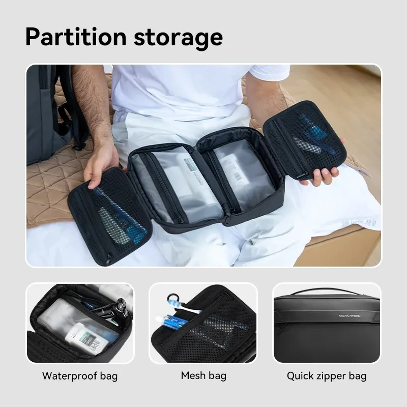 Waterproof Travel Toiletry Bag for Men Business Trip