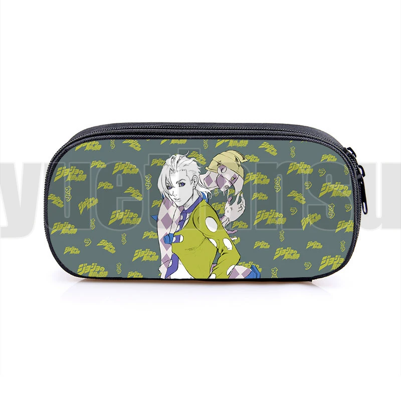 

Kids Teenager JOJO' Harajuku Stationery Storage Bags 3D JoJo Bizarre Adventure Pencil Case Multifunctional Lipstick Cosmetic Bag