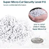 WOLVERINE 15-Sheet Super Micro Cut High Security Level P-5 Heavy Duty Paper/CD/Card Shredder for Home Office 5