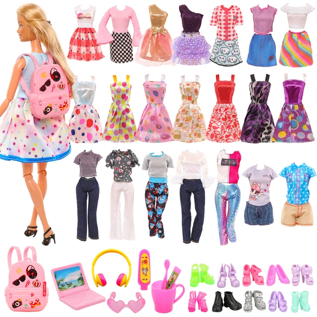 Kit Brinquedo Jogo Da Moda Boneca Com Roupas E Acessórios Fashion