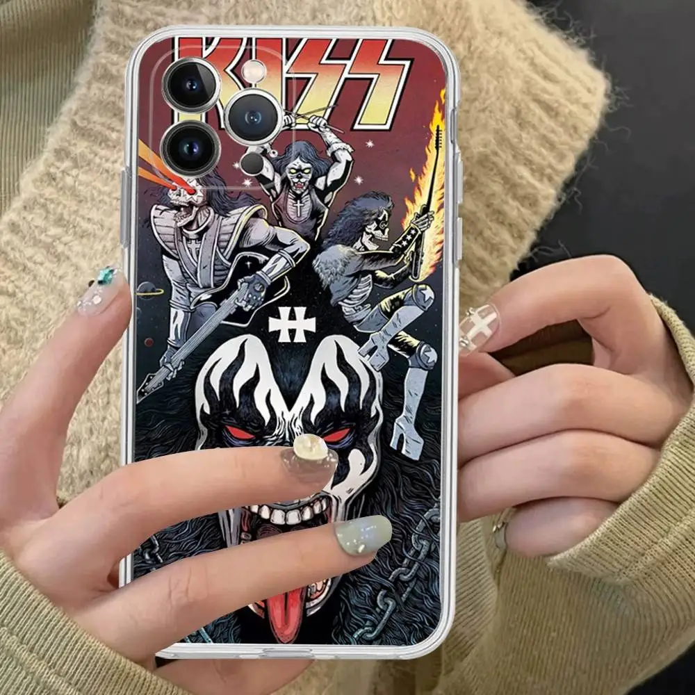 Customizable Hard Rock Band K-Kiss Soft Phone Cover
