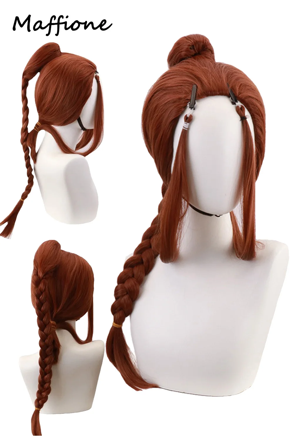 

Anime Katara Cosplay Women Wigs Costume Accessories Cartoon Avatar Last Cosplay Airbender Headgear Outfits Halloween Suit Props