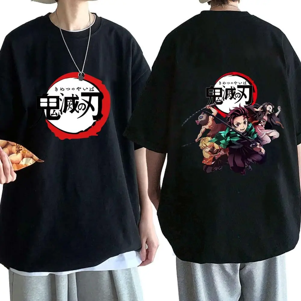 Tanjiro and Nezuko Retro Art Demon Slayer T-Shirt Zip Pouch