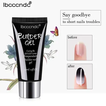 Gel semipermanente per unghie Poly Gel per unghie Polygels lampada per unghie a Led Uv materiale di estensione per Manicure temperatura dello smalto acrilico