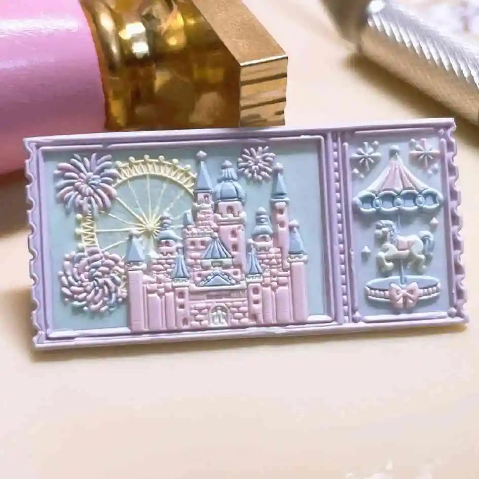 New Fire Seal Seal Head Fine Carving Cute Rubik'S Cube Cat Expression Clock Abnormity Relief Fountain Cute Copper Head Stamp Toy